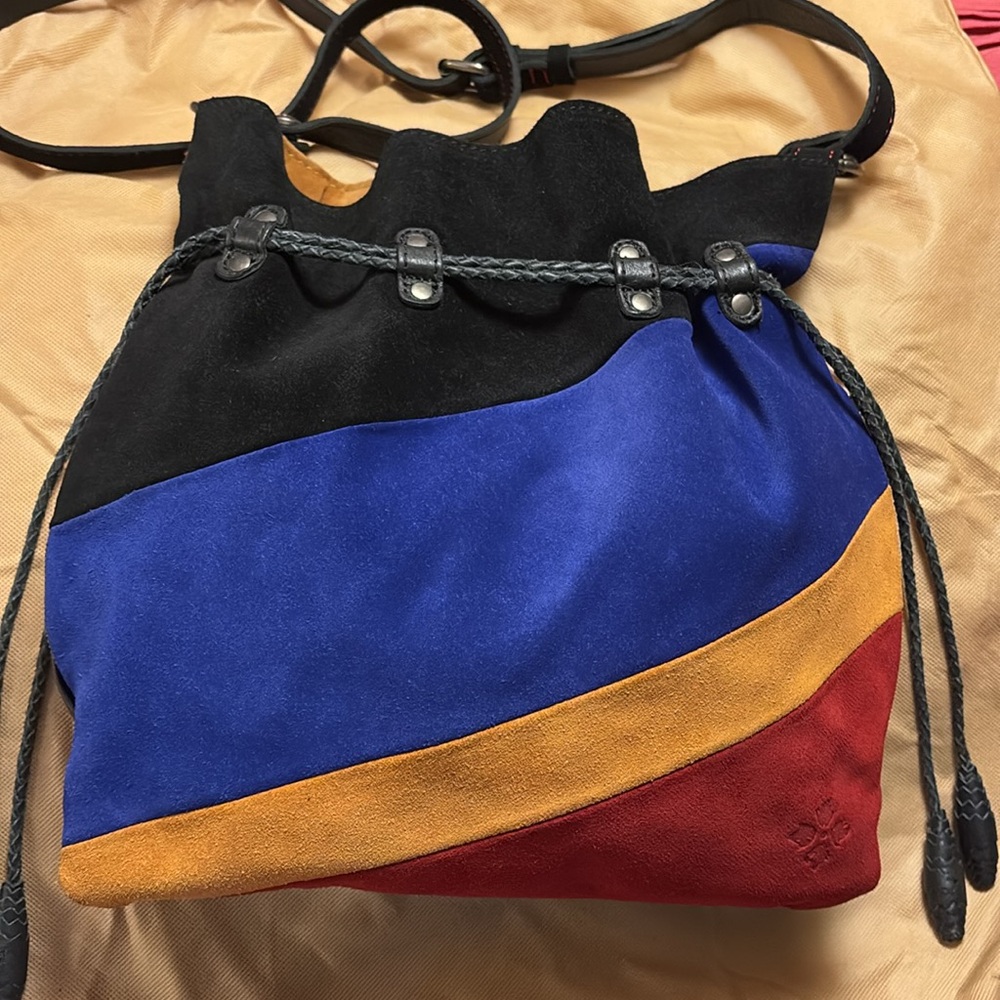 Gorgeous Patricia Nash Suede Colorblock Collection Caffarelli Brand New - Picture 9 of 12